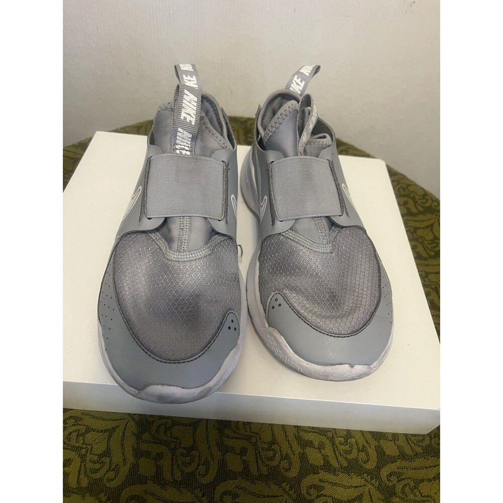 Nike Flex Runner 3 GS Cool Grey White Slip On Running Shoes FN1294-001 Size 2.5Y